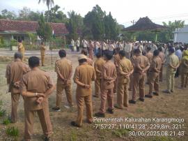 KOORDINASI RUTIN DAN APEL PAGI HARI SENIN 30 JUNI 2025